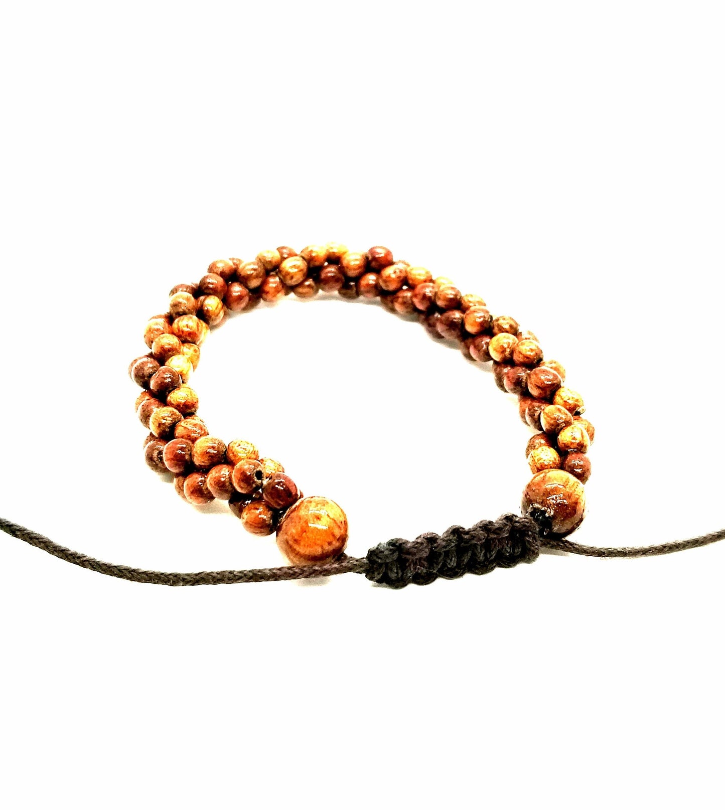 Koa 3 Strand Twist Adjustable Bracelet