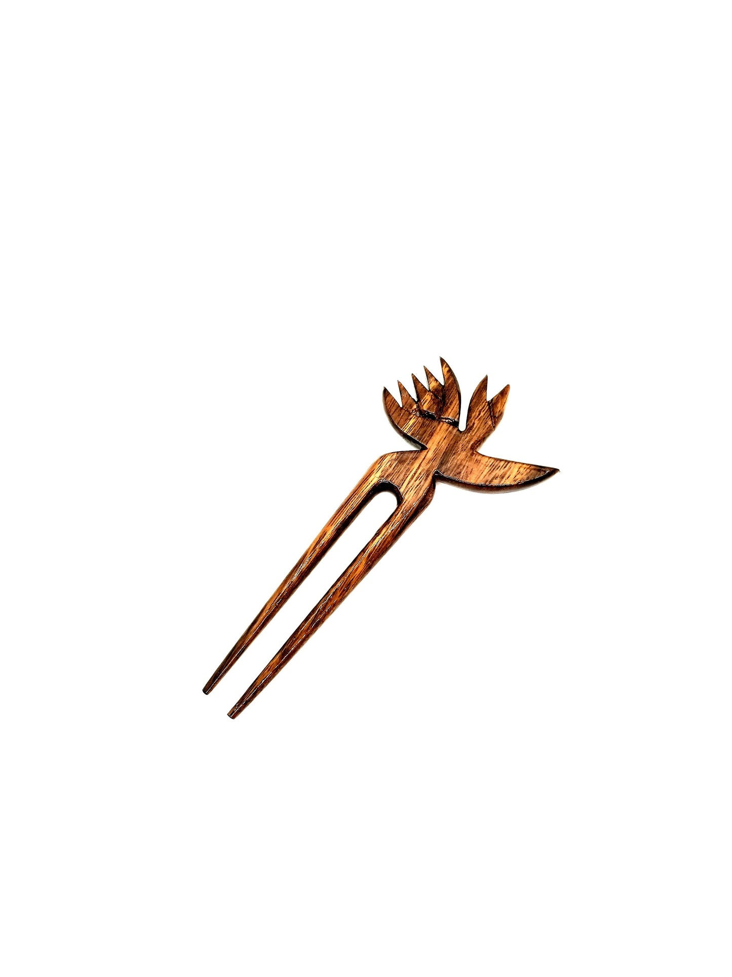 Koa Bird of Paradise 2 Prong