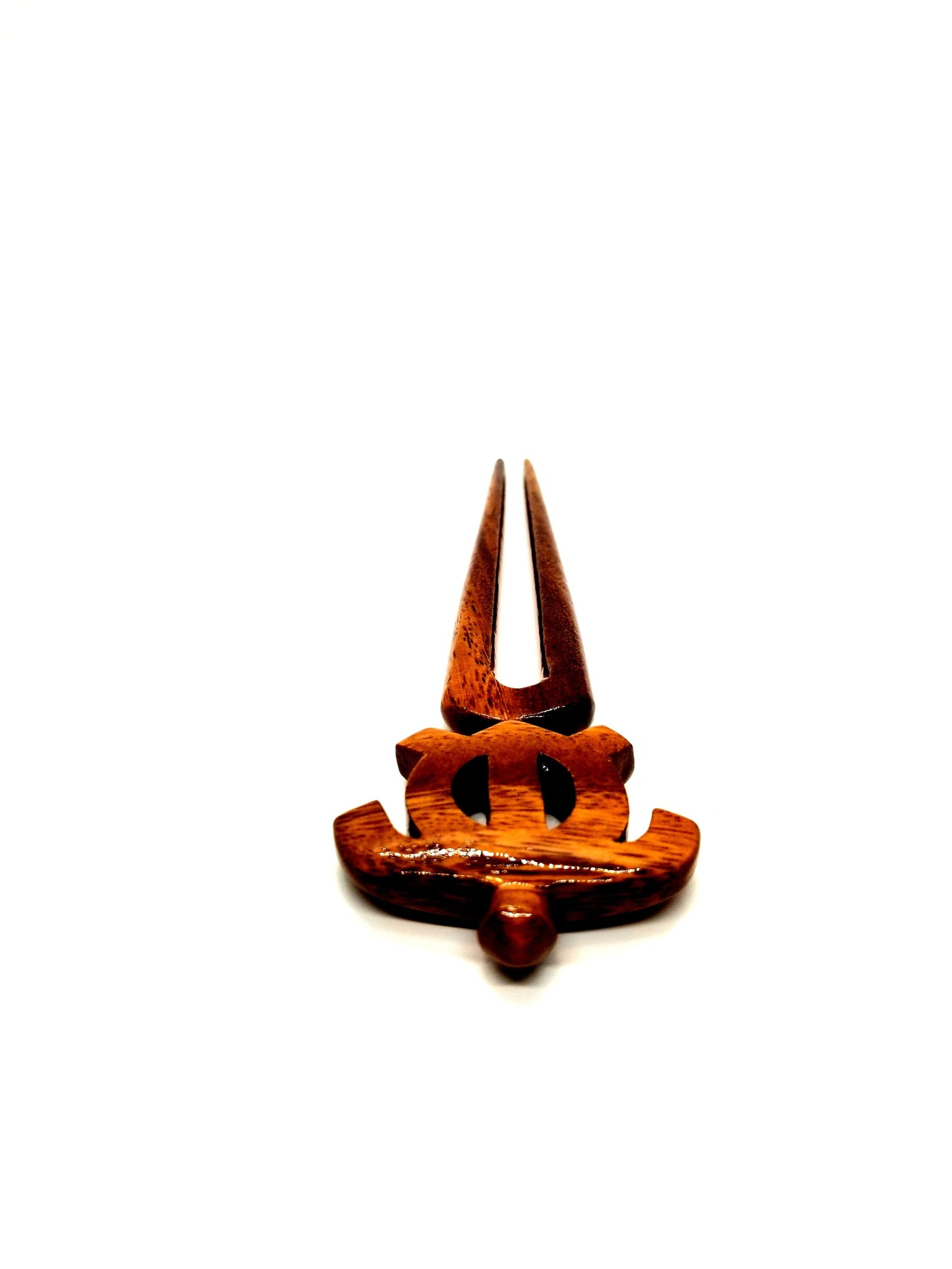 Koa Honu Petro 2 Prong Hair pick