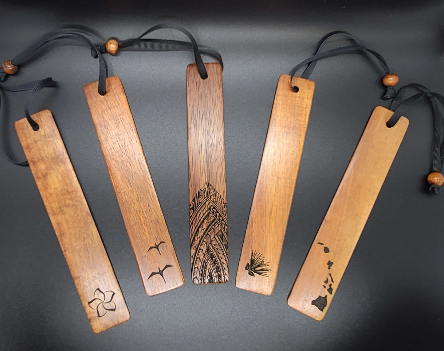 Koa Wood Engraved Bookmark