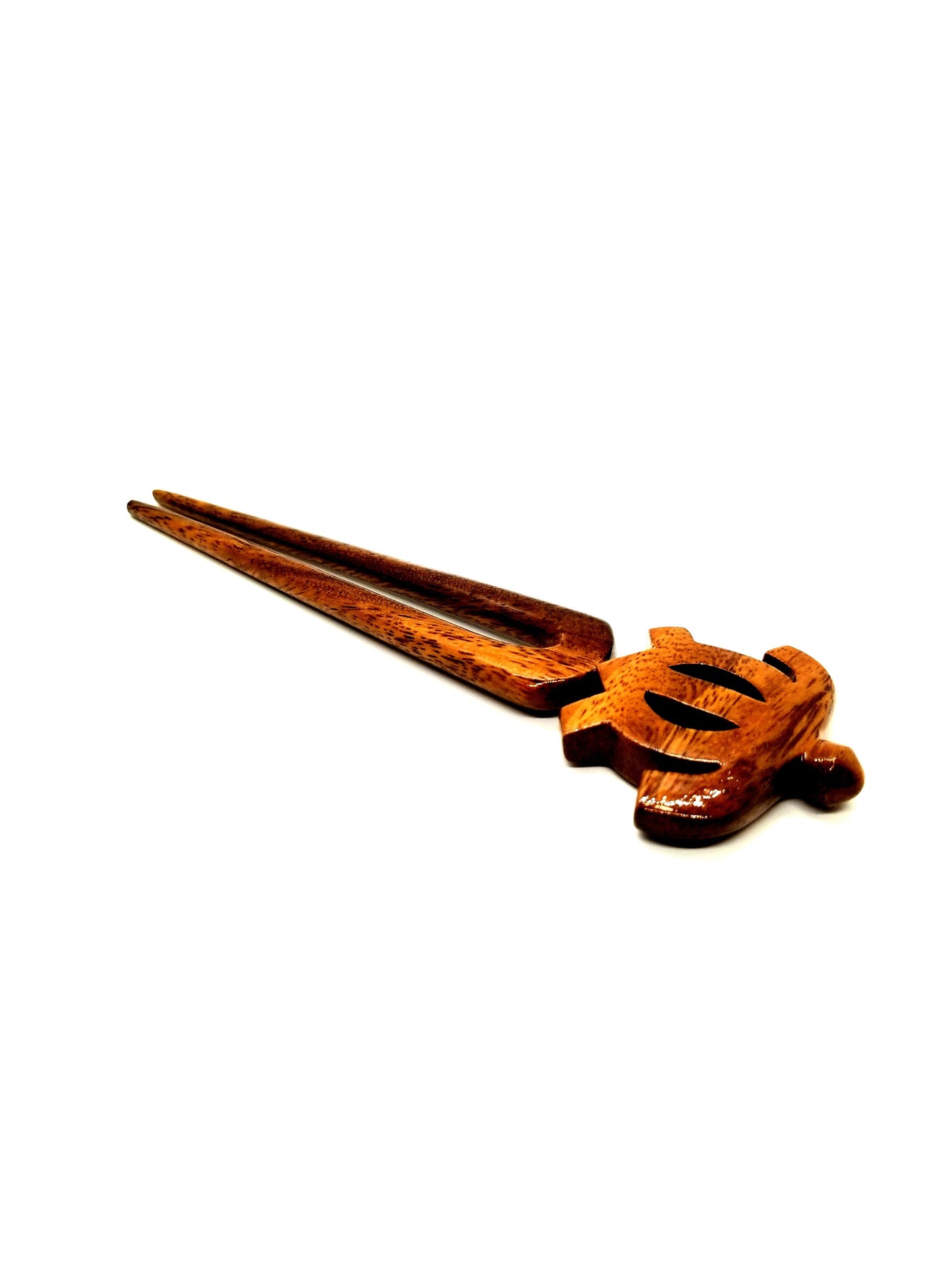 Koa Honu Petro 2 Prong Hair pick