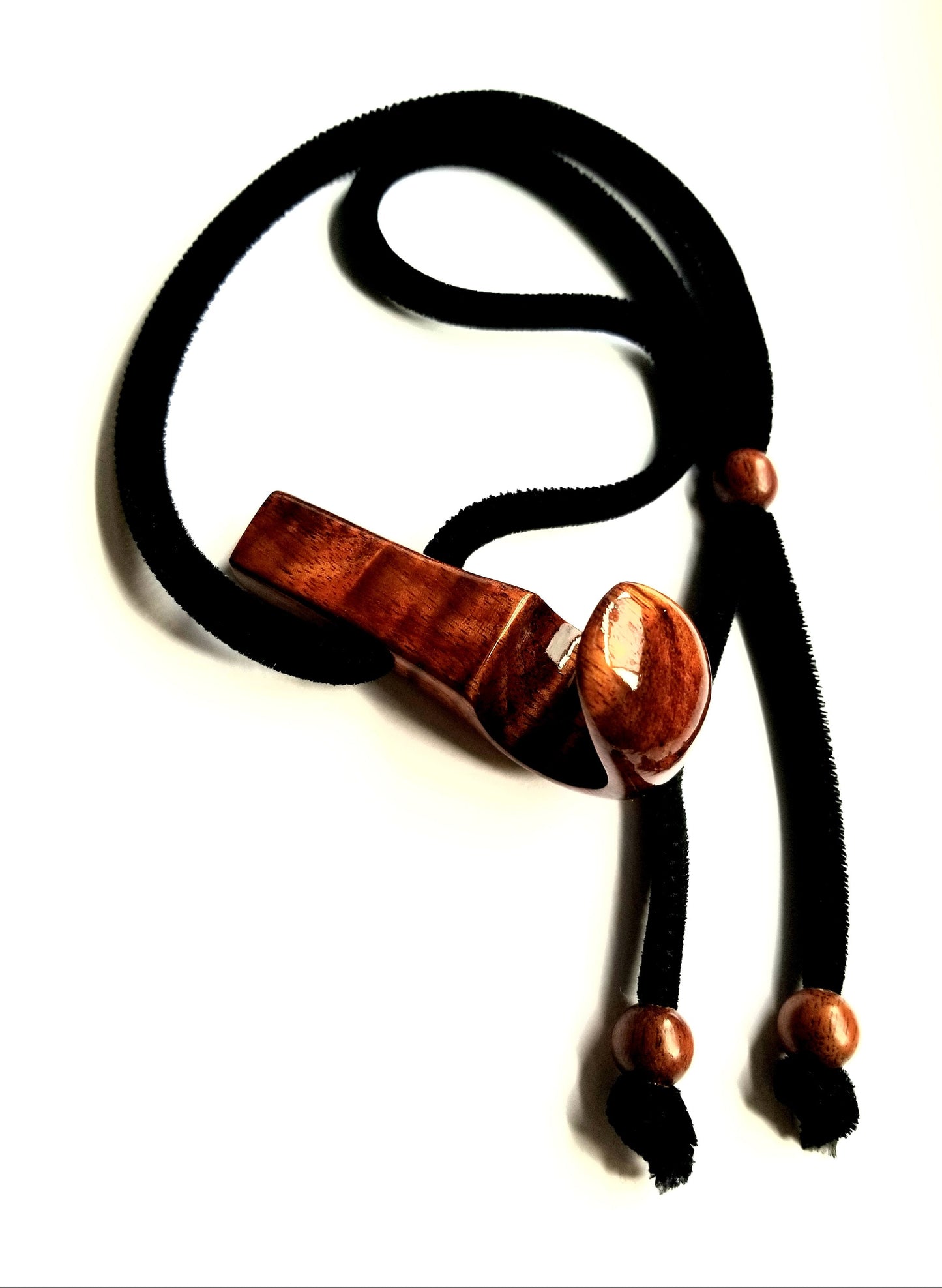 Koa Palaua w/ Black Velvet Cord
