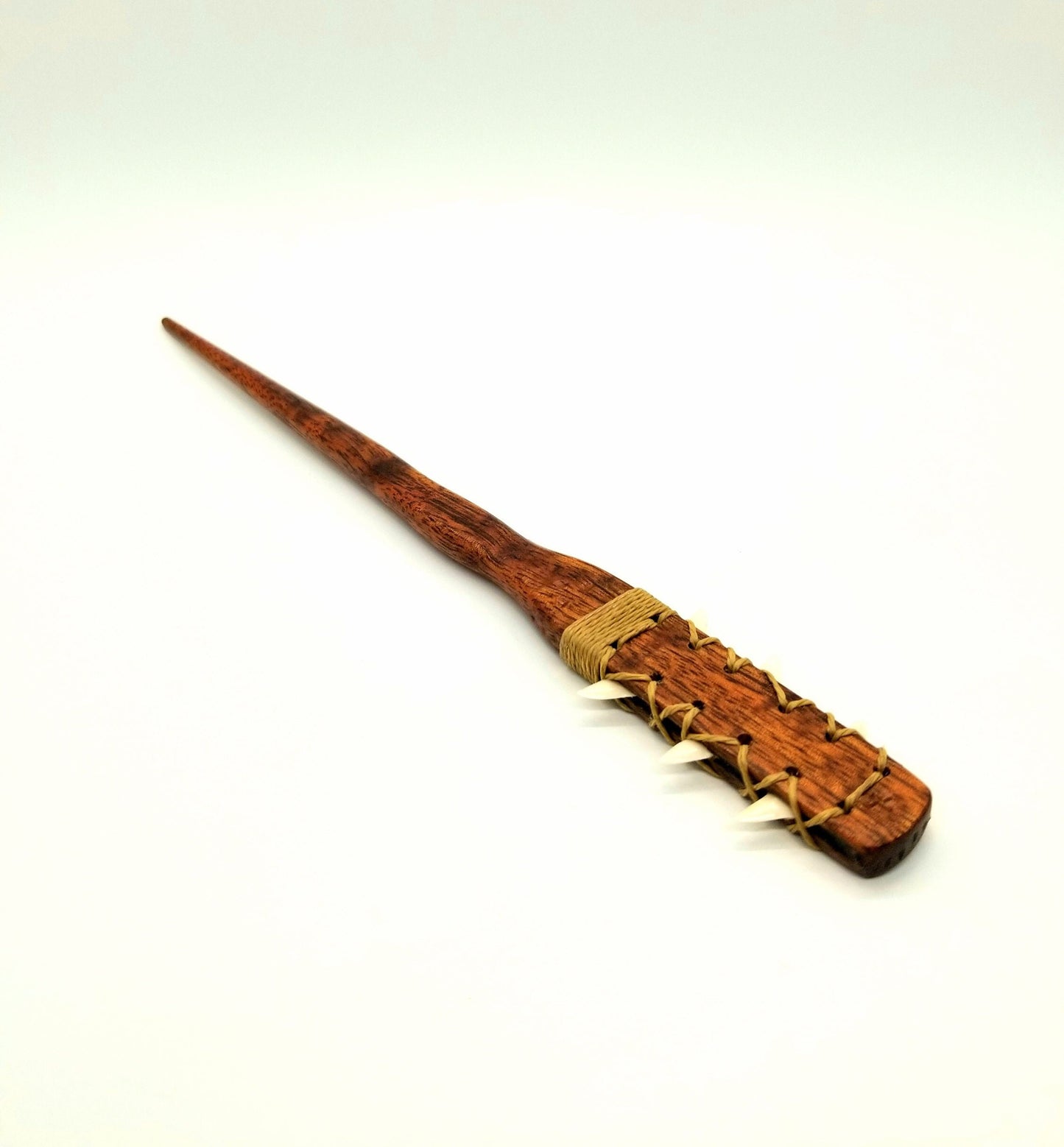 Koa Single Prong w/ Sharks Teeth