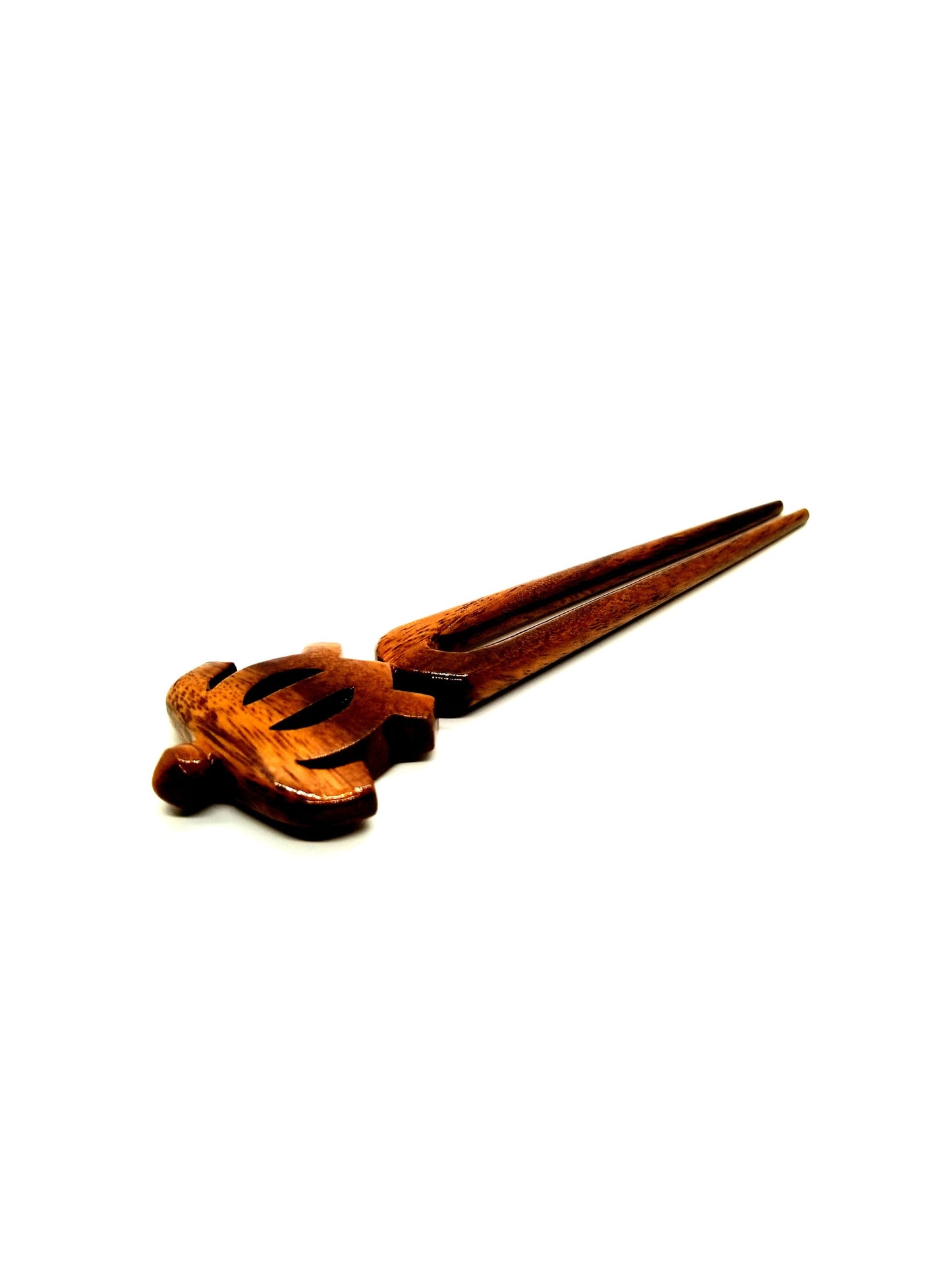 Koa Honu Petro 2 Prong Hair pick