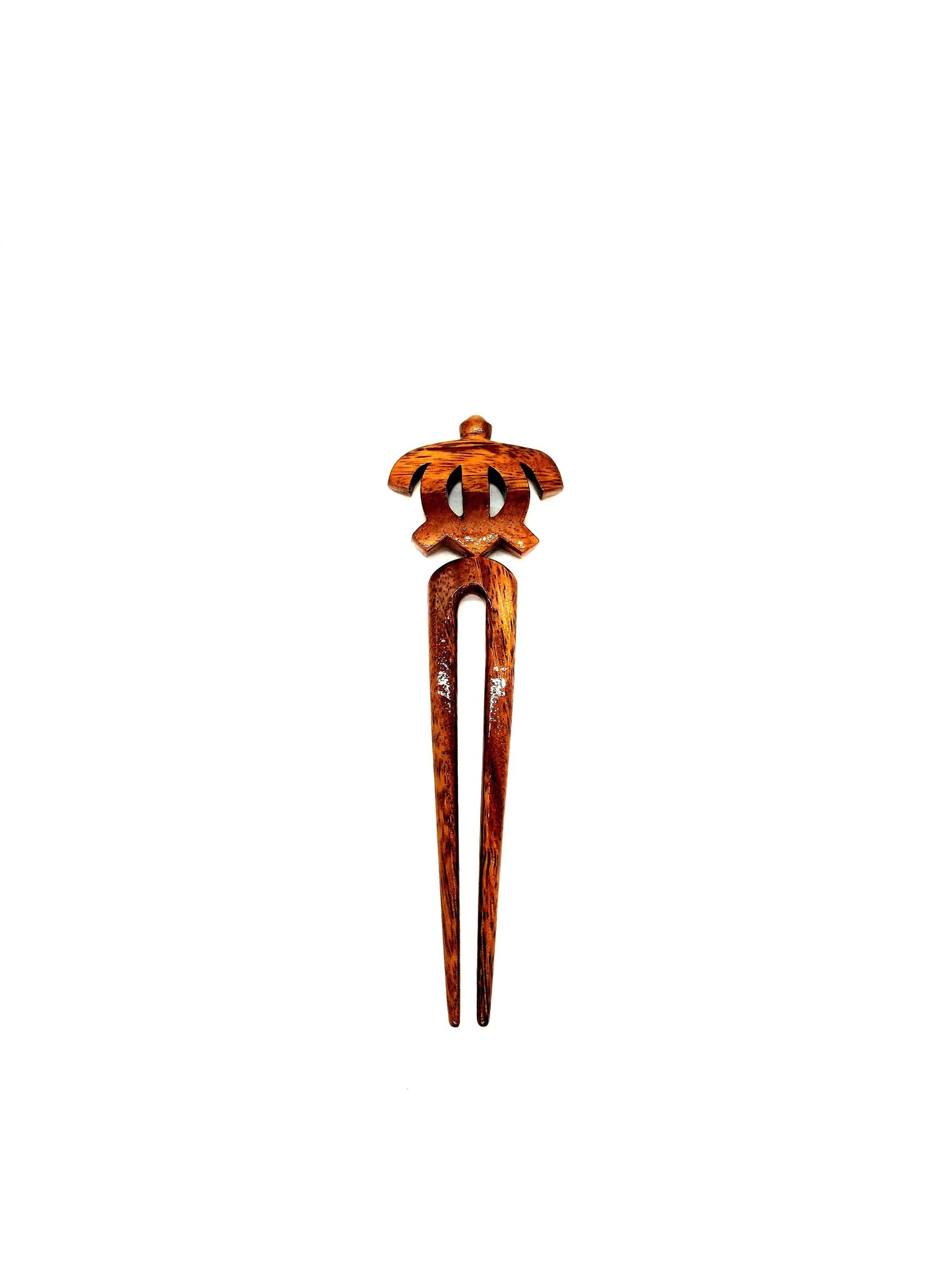 Koa Honu Petro 2 Prong Hair pick