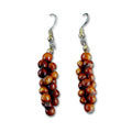 Koa 3 Strand Twist Earrings Short