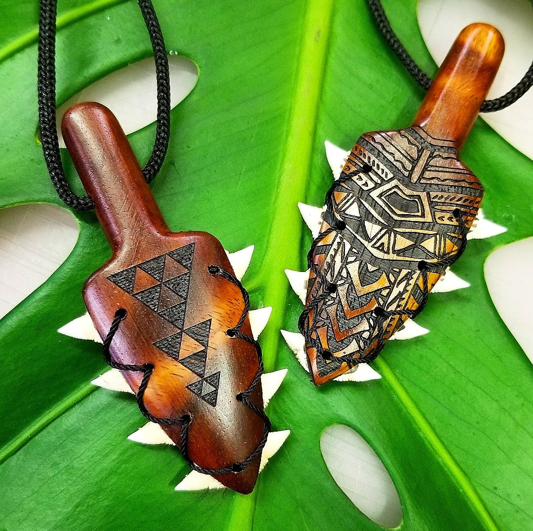 Small Leiomano Pendant Engraved