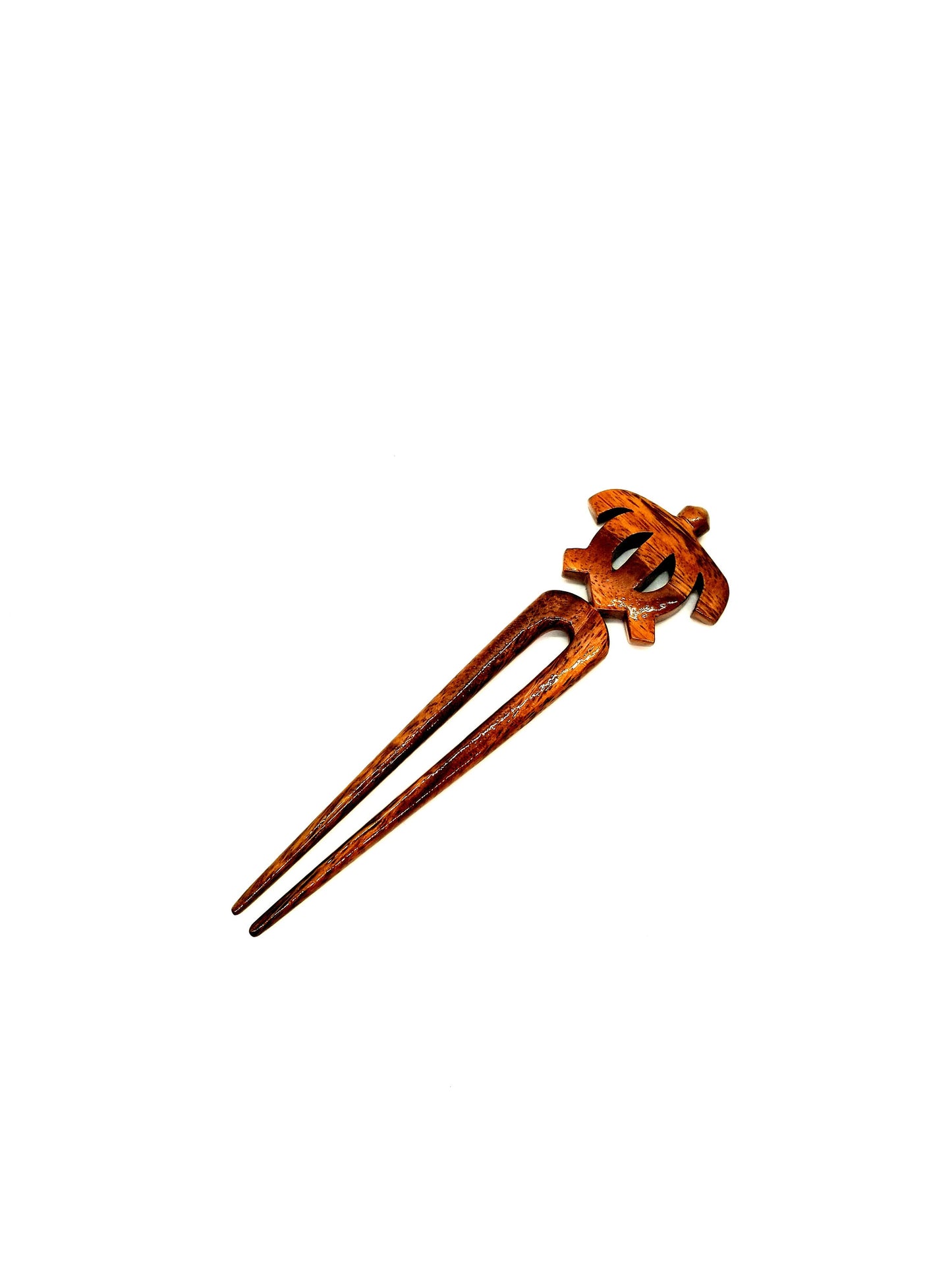 Koa Honu Petro 2 Prong Hair pick