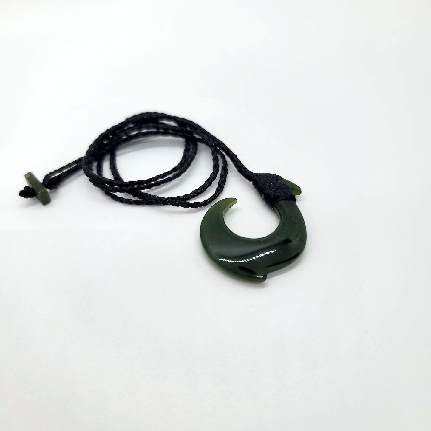 Nephrite Jade Fishhook Pendant
