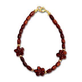 3 Separated Koa Plumeria Clasp Bracelet