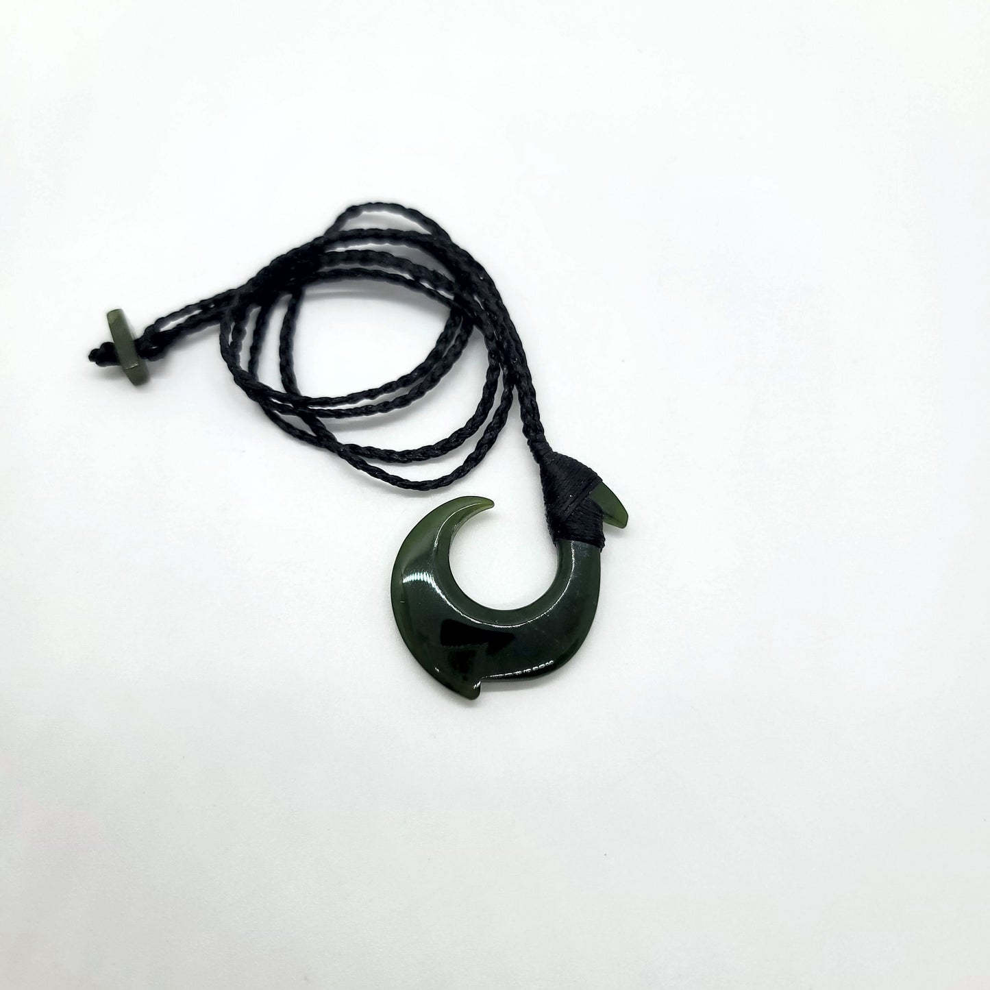 Nephrite Jade Fishhook Pendant