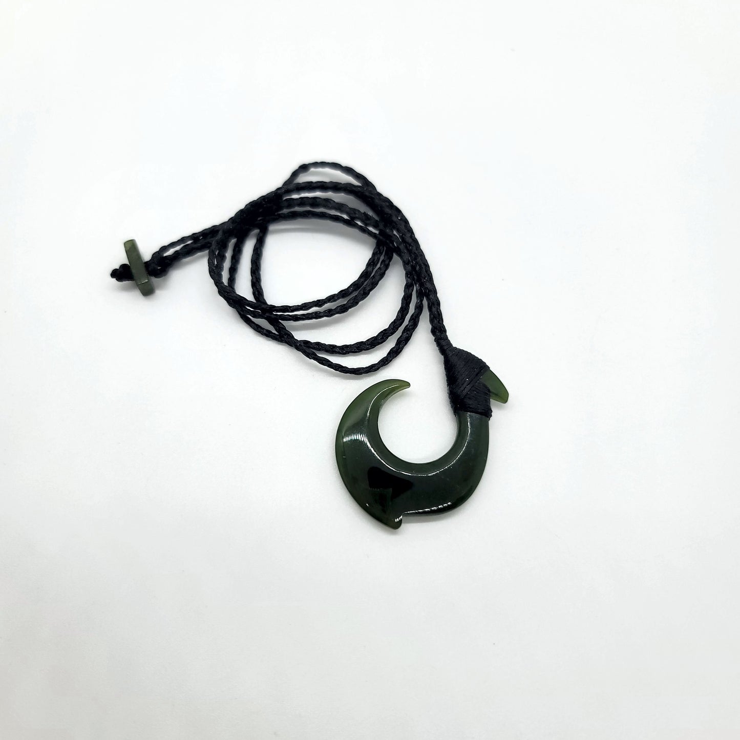 Nephrite Jade Fishhook Pendant