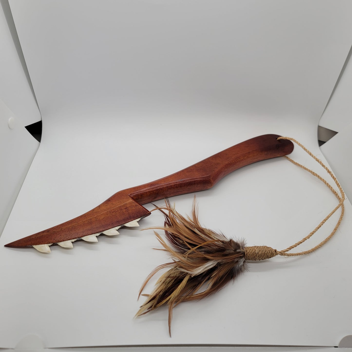Koa Pahoa Dagger w/ Shark's Teeth