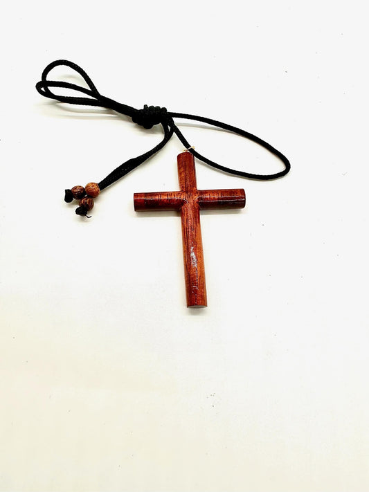 Koa Wood X-Large Cross Pendant