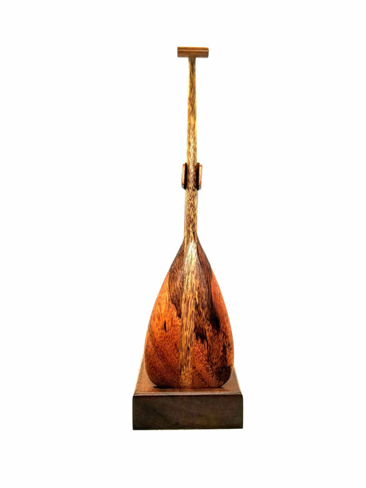 Koa Paddle on Stand