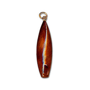 Small Koa Surfboard Pendant