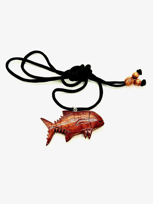 Koa Ulua Pendant