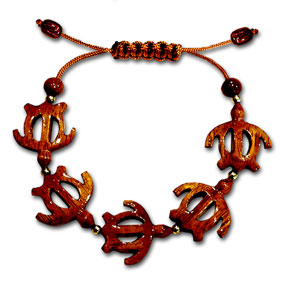 Koa All Honu Adjustable Bracelet