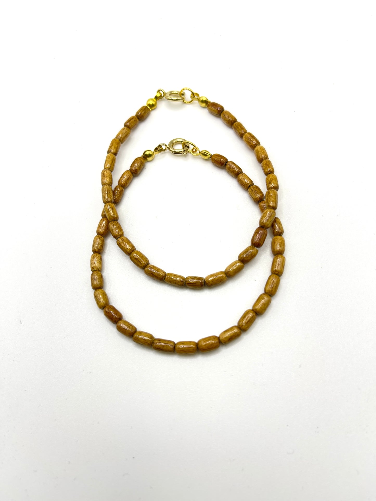 Koa Rice Bead Clasp Bracelet