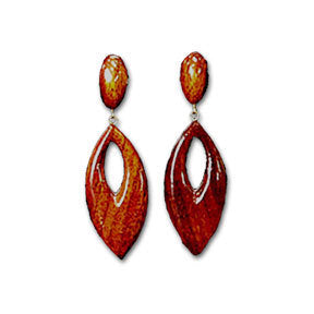 Koa Long Diamond Earrings