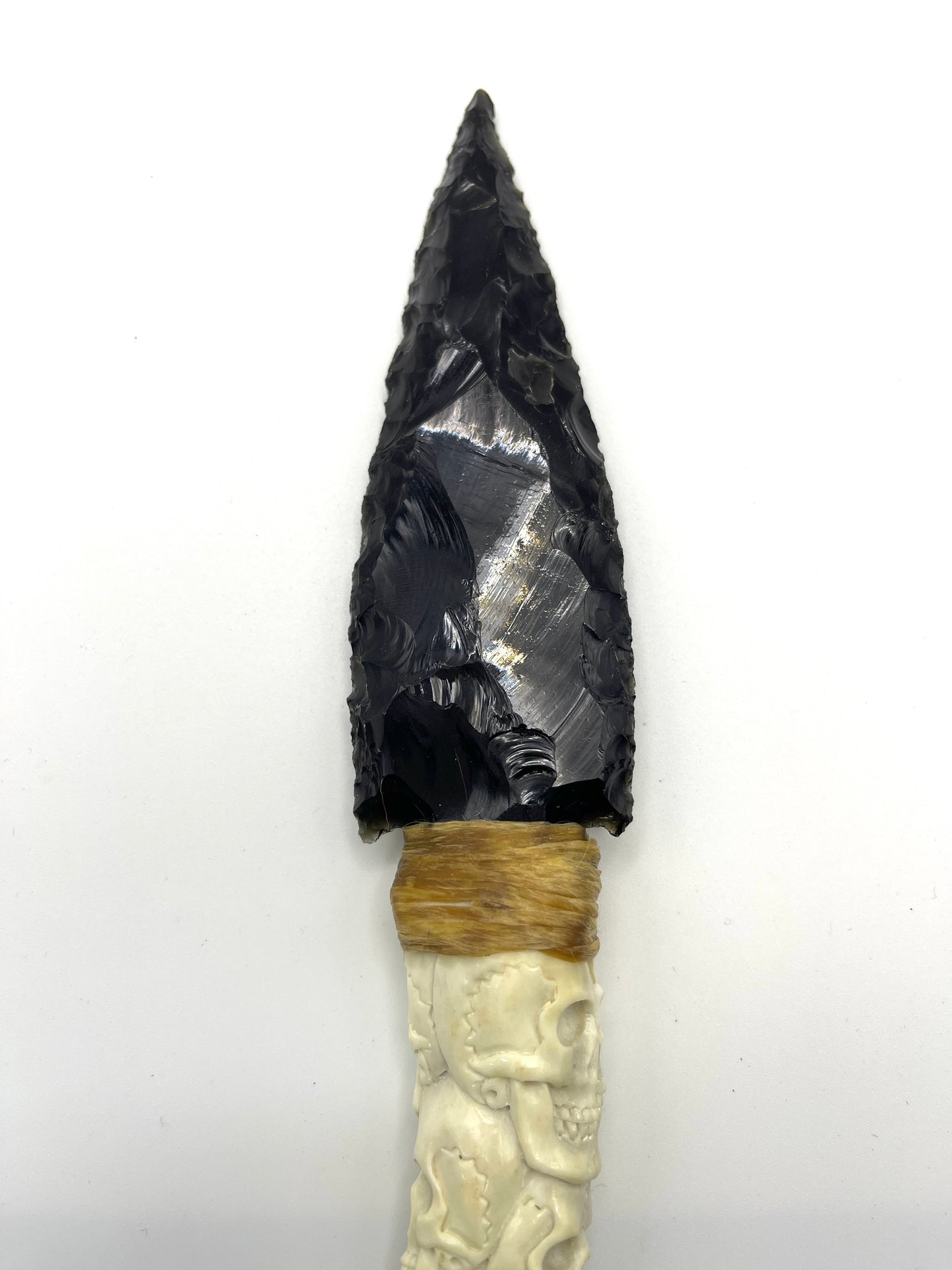 Antler/Obsidian Knife “Skulls”