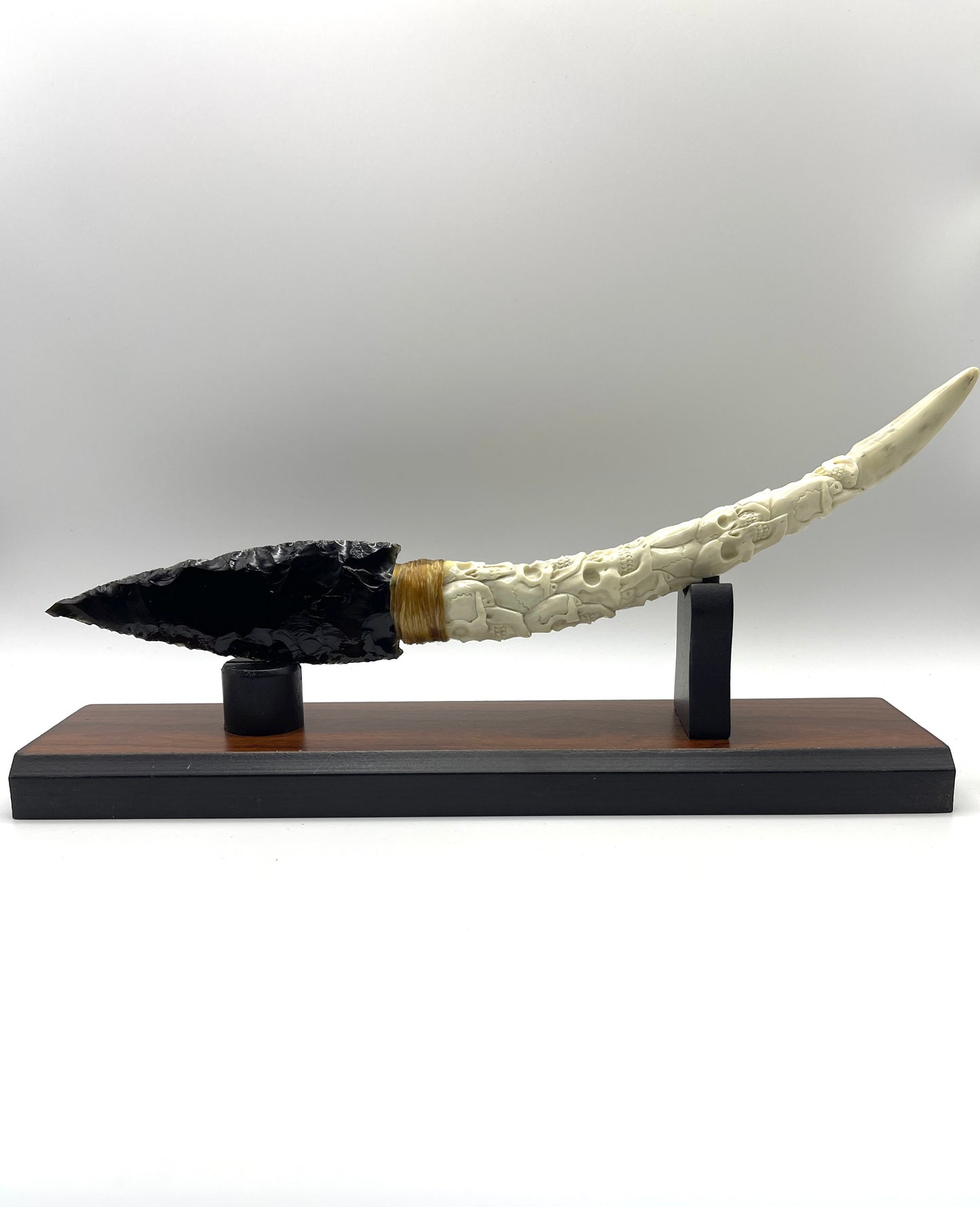 Antler/Obsidian Knife “Skulls”