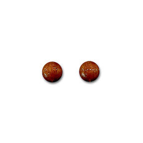 Small Koa Button Earrings